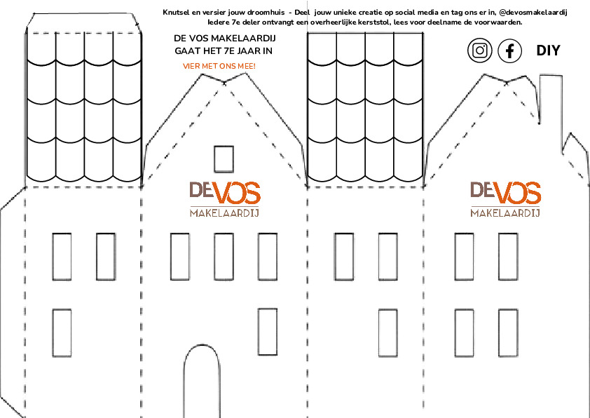 Download DIY kersthuisje
